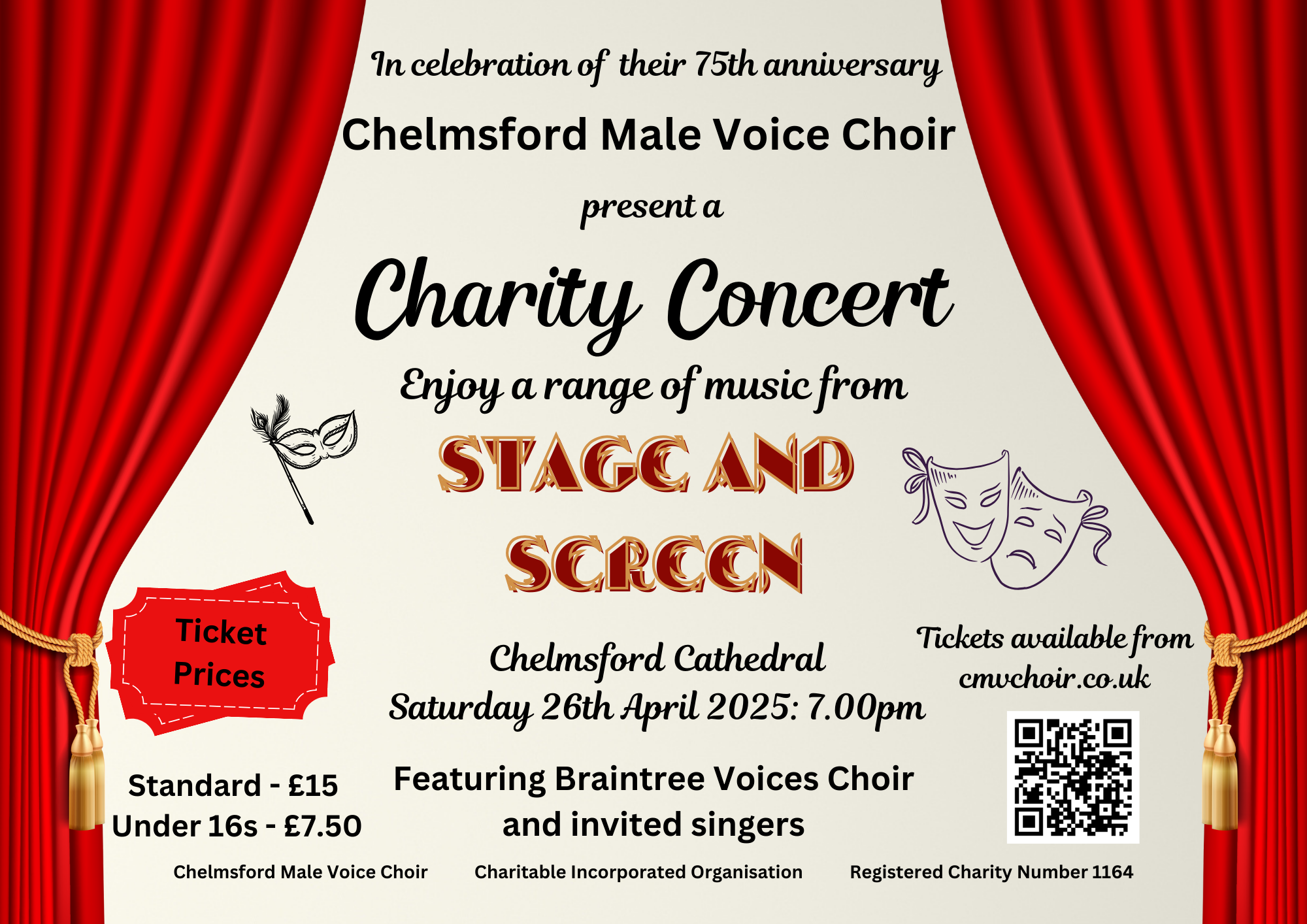 75th Anniversary Concert - 26th April 2025 - Chelmsford Cathedral